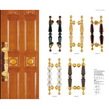 Best Price Big Size Gold Crystal Door Handle for Commercial Door